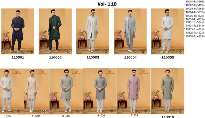 Outluk Vol 110 Wholesale Mens Indo western Catalog